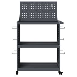 Berkfield Home Tool Trolley Anthracite 65 x 35 x 111 cm Powder-coated steel - thumbnail 5
