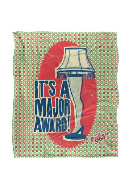Warner Brothers A Christmas Story Silky Touch Super Soft Throw Blanket 152x127cm in White - Size: 152x127 cm - image 1