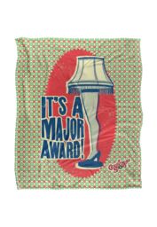Warner Brothers A Christmas Story Silky Touch Super Soft Throw Blanket 152x127cm in White - Size: 152x127 cm - thumbnail 1