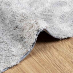 Berkfield Home Shaggy Rug High Pile NAVARRA Light Grey 60x100 cm Polyester - Size: Medium - thumbnail 5