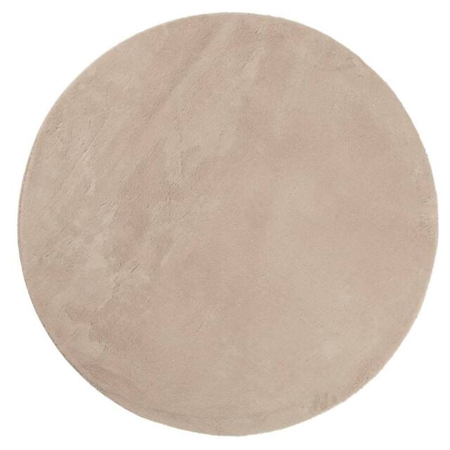 Berkfield Home Rug HUARTE Short Pile Soft & Washable Sand √ò 80 cm in Light Sand - Size: Medium - image 1