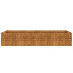 Berkfield Home Garden Raised Bed 194x50x36 cm Corten Steel in Brown - Size: 194 x 50 x 36 cm - thumbnail 4