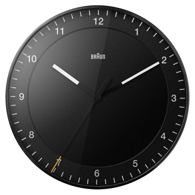 Braun Classic 30cm Analogue Wall Clock in Black - image 1