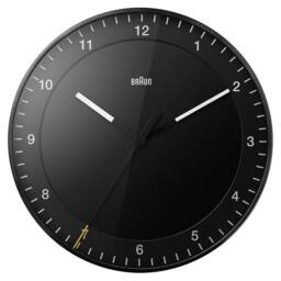 Braun Classic 30cm Analogue Wall Clock in Black - thumbnail 1
