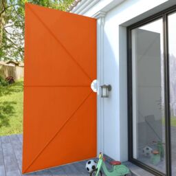 Berkfield Home Collapsible Terrace Side Awning Terracotta 400x200 cm in Brown - thumbnail 4