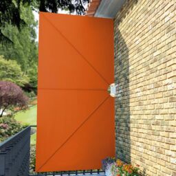 Berkfield Home Collapsible Terrace Side Awning Terracotta 400x200 cm in Brown - thumbnail 3