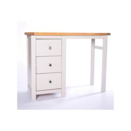 Cabinet Bits Argenta 3 Drawer Desk - Dressing Table Chrome Knob in Light Grey - thumbnail 3