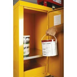 Loops Hazardous Substance Cabinet - 460 x 460 x 900mm - Single Door - 2-Point Key Lock - thumbnail 3