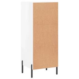 Berkfield Home Sideboard High Gloss White 34.5x34x90 cm Engineered Wood - thumbnail 8