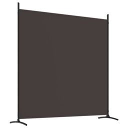Berkfield Home 4-Panel Room Divider Brown 698x180 cm Fabric - thumbnail 6