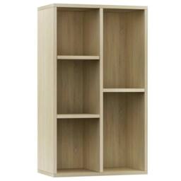 Berkfield Home Classic Book Cabinet/Sideboard Sonoma Oak 50x25x80 cm Engineered Wood in Light Brown - Size: 50 x 25 x 80 cm - thumbnail 3