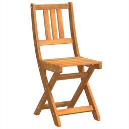 Berkfield Home Folding Garden Chairs 6 pcs 36x46x86 cm Solid Wood Acacia in Brown - Size: 36 x 46 x 86 cm - thumbnail 4