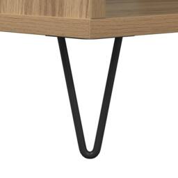 Berkfield Home Coffee Table Artisan Oak 90x49x45 cm Engineered Wood in Brown - Size: 90 x 49 x 45 cm - thumbnail 9