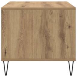 Berkfield Home Coffee Table Artisan Oak 90x49x45 cm Engineered Wood in Brown - Size: 90 x 49 x 45 cm - thumbnail 6