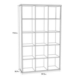 Wyld Haus Shanghai Matt White 3x5 Storage Unit - thumbnail 5