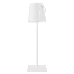 Happy Homewares Tall Modern White LED Colour Changing Rechargeable Touch Table Lamp - thumbnail 8