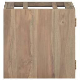Berkfield Home Wall-mounted Bathroom Cabinet 46x25.5x40 cm Solid Wood Teak in Brown - thumbnail 2