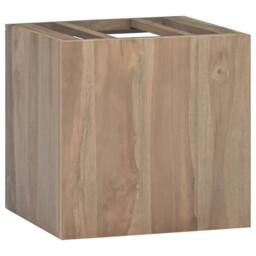 Berkfield Home Wall-mounted Bathroom Cabinet 46x25.5x40 cm Solid Wood Teak in Brown