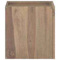 Berkfield Home Wall-mounted Bathroom Cabinet 46x25.5x40 cm Solid Wood Teak in Brown - thumbnail 3