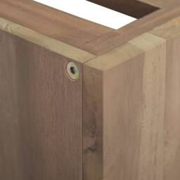 Berkfield Home Wall-mounted Bathroom Cabinet 46x25.5x40 cm Solid Wood Teak in Brown - thumbnail 6