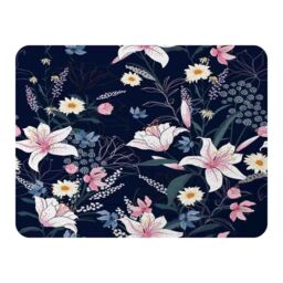 Benjamin Tate Design Tropical White & Pink Flowers Blanket in Natural - Size: 120 cm x 150 cm - thumbnail 1