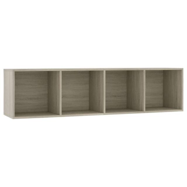 Berkfield Home Book Cabinet/TV Cabinet Sonoma Oak 143x30x36 cm in Light Brown - Size: 143 x 30 x 36 cm - image 1