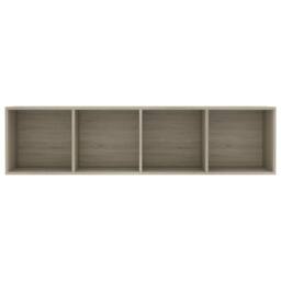 Berkfield Home Book Cabinet/TV Cabinet Sonoma Oak 143x30x36 cm in Light Brown - Size: 143 x 30 x 36 cm - thumbnail 6
