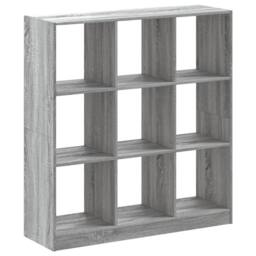 Berkfield Home Bookcase Grey Sonoma 102x32x108 cm Engineered Wood - Size: 102 x 32 x 108 cm - thumbnail 1