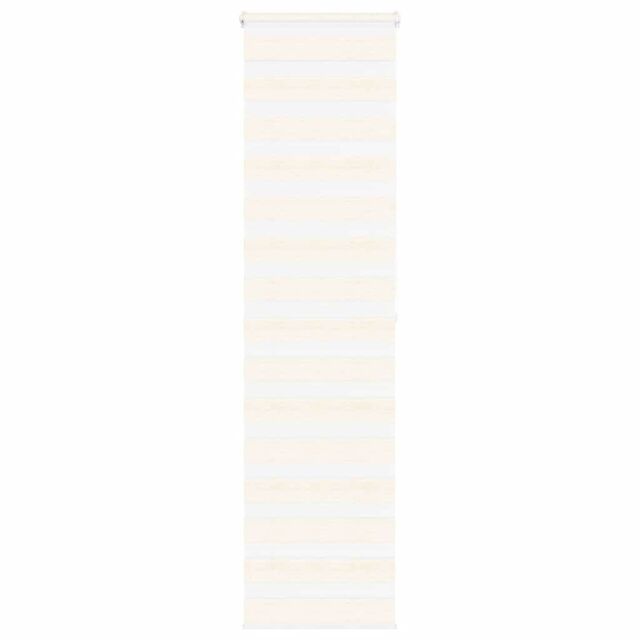 Berkfield Home Zebra Blind Marble Beige 65x200 cm Fabric Width 60.9 cm Polyester - image 1