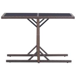Berkfield Home 3 Piece Garden Dining Set Brown - thumbnail 8