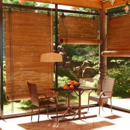 Berkfield Home 3 Piece Garden Dining Set Brown - thumbnail 2
