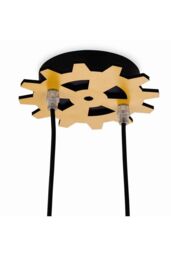 Netlighting Bulldozer 2 Light Children Ceiling Pendant Multicolour E14 - thumbnail 2