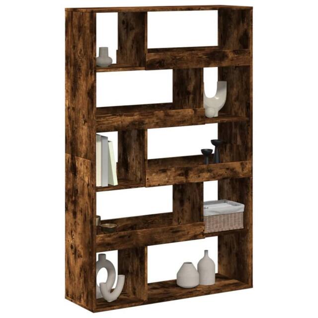 Berkfield Home Classic Bookcase Smoked Oak100x33x156.5 cm Engineered Wood in Brown - Size: 100x33x156.5 cm - image 1