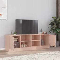 Berkfield Home TV Cabinets 2 pcs Pink 67x39x44 cm Steel - Size: 67 x 39 x 44 cm - thumbnail 2