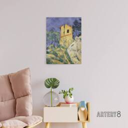 "Artery8 The House with the Cracked Walls Cezanne Canvas Wall Art Print - Size: W12"" x H16""" - thumbnail 3