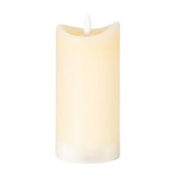 Lemon Pavilion Furniture and Decor Natural Glow 2.75x6 Melted LED Candle - Plastic - L7xW7xH15 cm - Cream - thumbnail 1