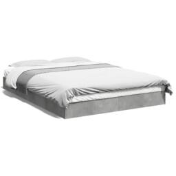 Berkfield Home Bed Frame without Mattress Concrete Grey 140x200 cm - thumbnail 1