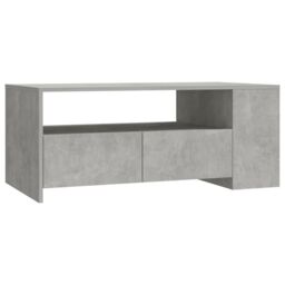 Berkfield Home Coffee Table Concrete Grey 102x55x42 cm Engineered Wood - Size: 102 x 55 x 42 cm - thumbnail 2