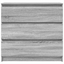 Berkfield Home Sideboard Grey Sonoma 80x35x76 cm Engineered Wood - Size: 80 x 35 x 76 cm - thumbnail 6