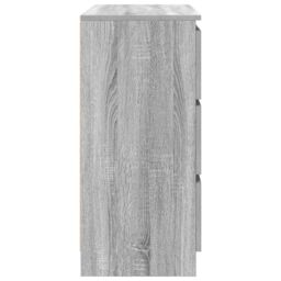 Berkfield Home Sideboard Grey Sonoma 80x35x76 cm Engineered Wood - Size: 80 x 35 x 76 cm - thumbnail 7
