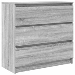 Berkfield Home Sideboard Grey Sonoma 80x35x76 cm Engineered Wood - Size: 80 x 35 x 76 cm - thumbnail 2