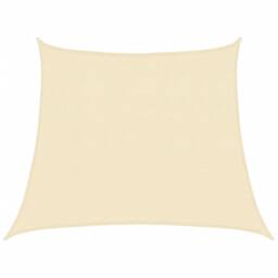 Berkfield Home Sunshade Sail 160 g/m ² Cream 3/4x3 m HDPE in Beige - thumbnail 1