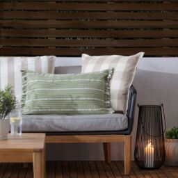 Yard Hayle Striped 100% Cotton Seat Pads - 2 Pack in Natural - Size: 40 cm x 40 cm - thumbnail 6