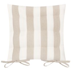 Yard Hayle Striped 100% Cotton Seat Pads - 2 Pack in Natural - Size: 40 cm x 40 cm - thumbnail 3