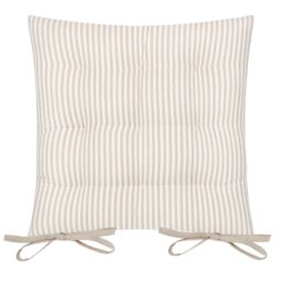Yard Hayle Striped 100% Cotton Seat Pads - 2 Pack in Natural - Size: 40 cm x 40 cm - thumbnail 4