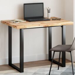 Berkfield Home Table Top Rectangular 80x70x4 cm Solid Wood Acacia in Brown - Size: 80 x 70 x 4 cm