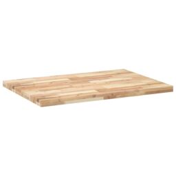 Berkfield Home Table Top Rectangular 80x70x4 cm Solid Wood Acacia in Brown - Size: 80 x 70 x 4 cm - thumbnail 5