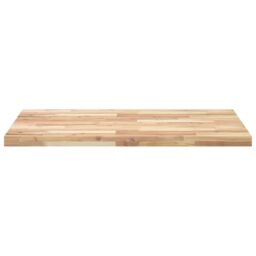 Berkfield Home Table Top Rectangular 80x70x4 cm Solid Wood Acacia in Brown - Size: 80 x 70 x 4 cm - thumbnail 4