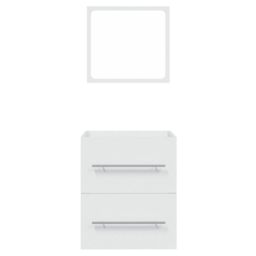 Berkfield Home Bathroom Cabinet with Mirror White 41x38.5x48 cm Engineered Wood - thumbnail 5