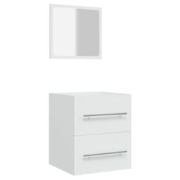 Berkfield Home Bathroom Cabinet with Mirror White 41x38.5x48 cm Engineered Wood - thumbnail 2